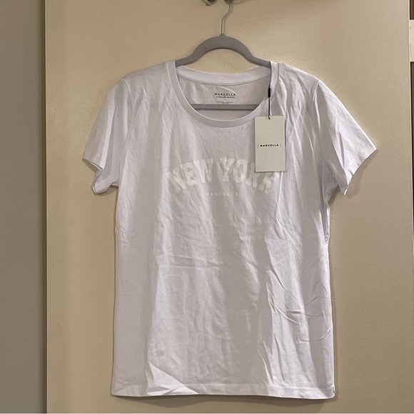 MARCELLA NYC The Monochrome New York Tee in White - Picture 5 of 7